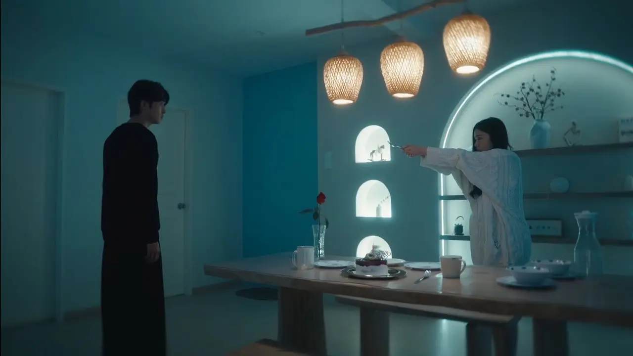 Still from the Chasing Stars music video by Yang Yan